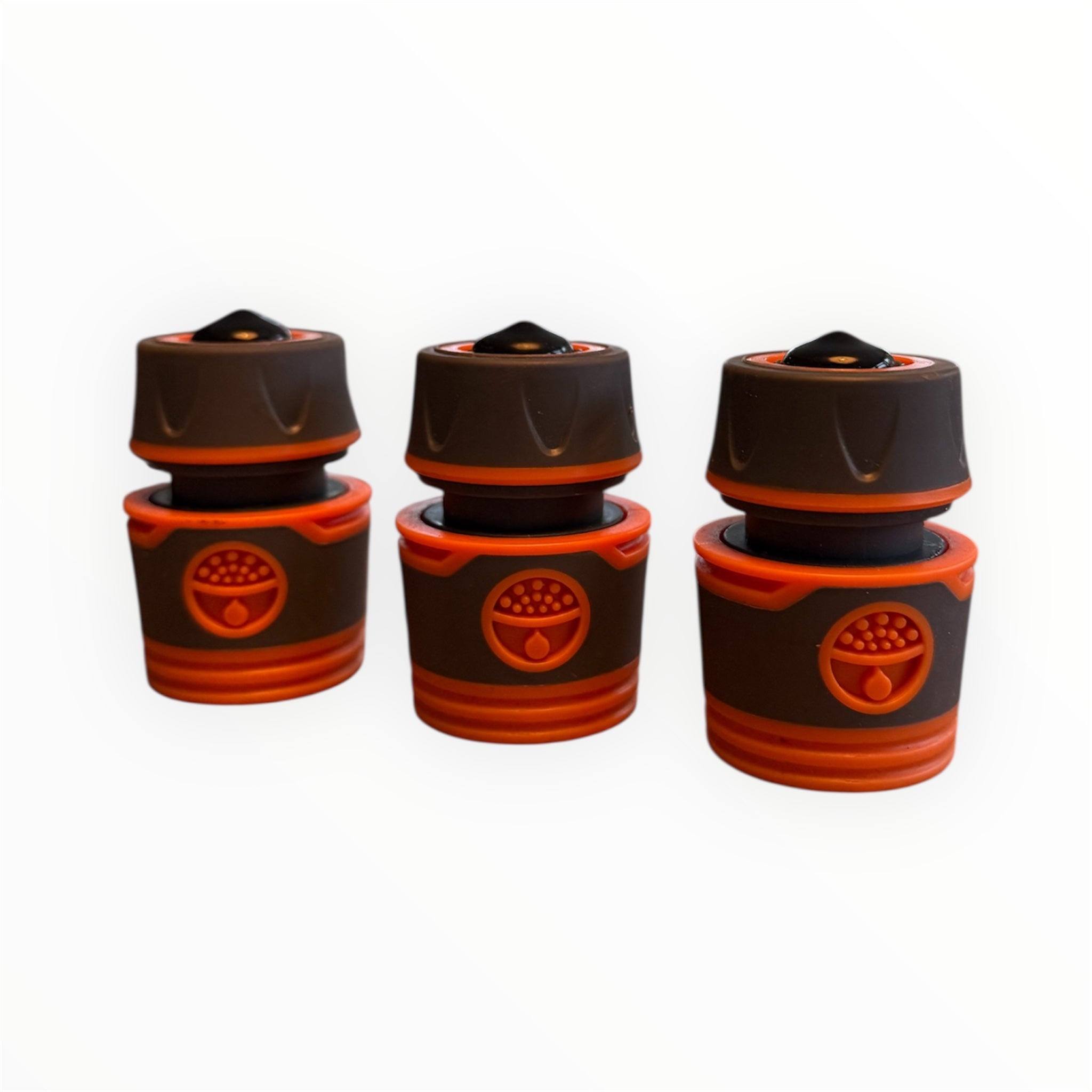 OSA Stopper 3er-Set Orange – Gardena-Anschluss mit Gummidichtung für mobile Osmoseanlagen