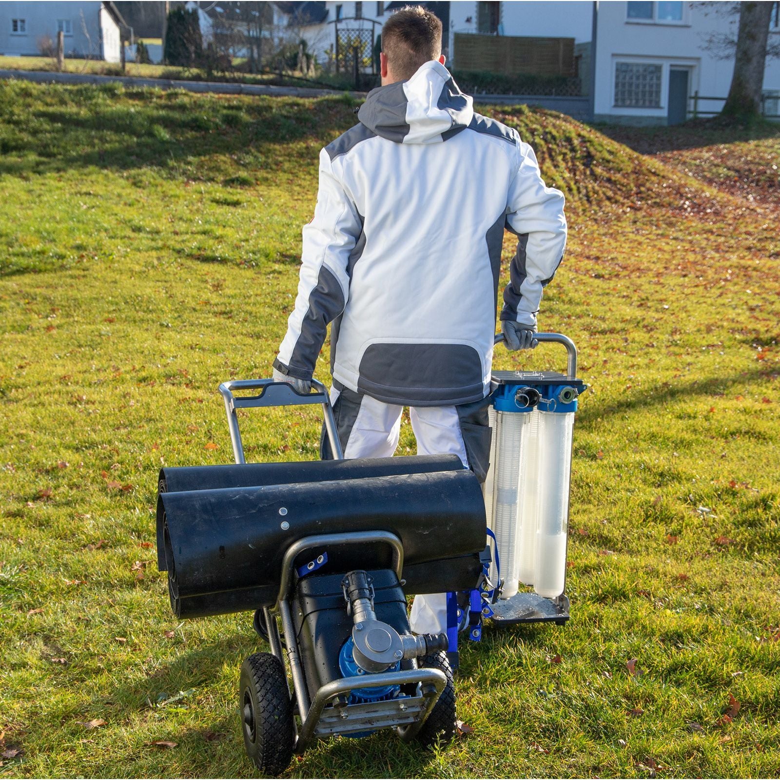 HERMES Abwasserpumpe Pro mit Transportkarre