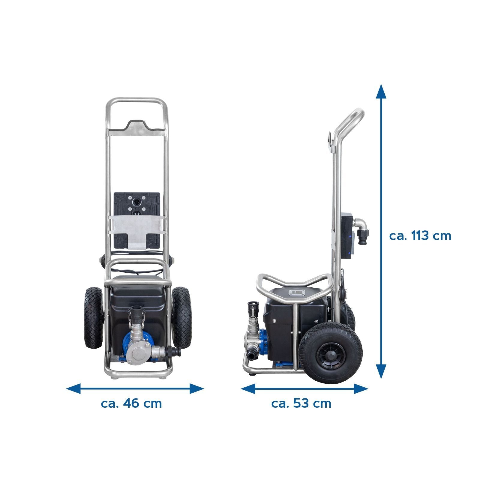 HERMES Abwasserpumpe Pro mit Transportkarre