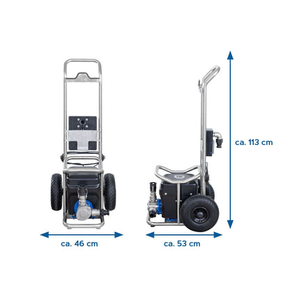 HERMES Abwasserpumpe Pro mit Transportkarre