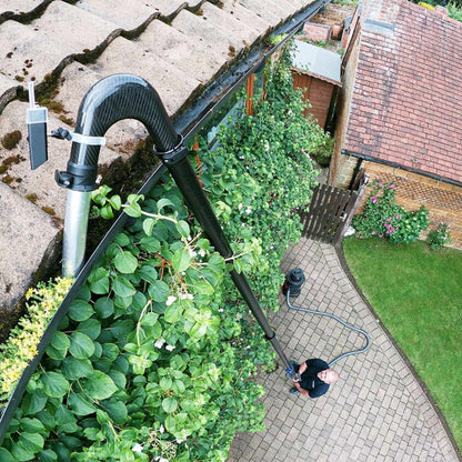 Vortex Dachrinnen-Staubsauger-Set 12 m – Profi Dachrinnenreinigung vom Boden aus