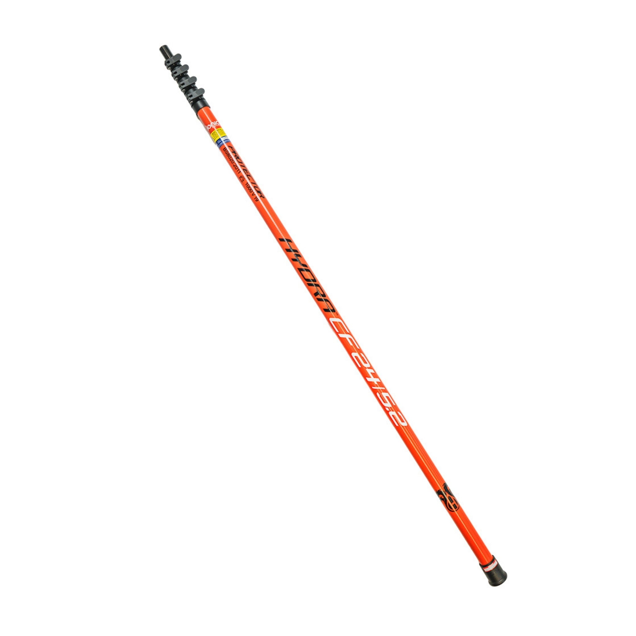 Hydra Glasfaser Teleskopstange 7,3 m – Glasfaserstange mittlerer Reichweite