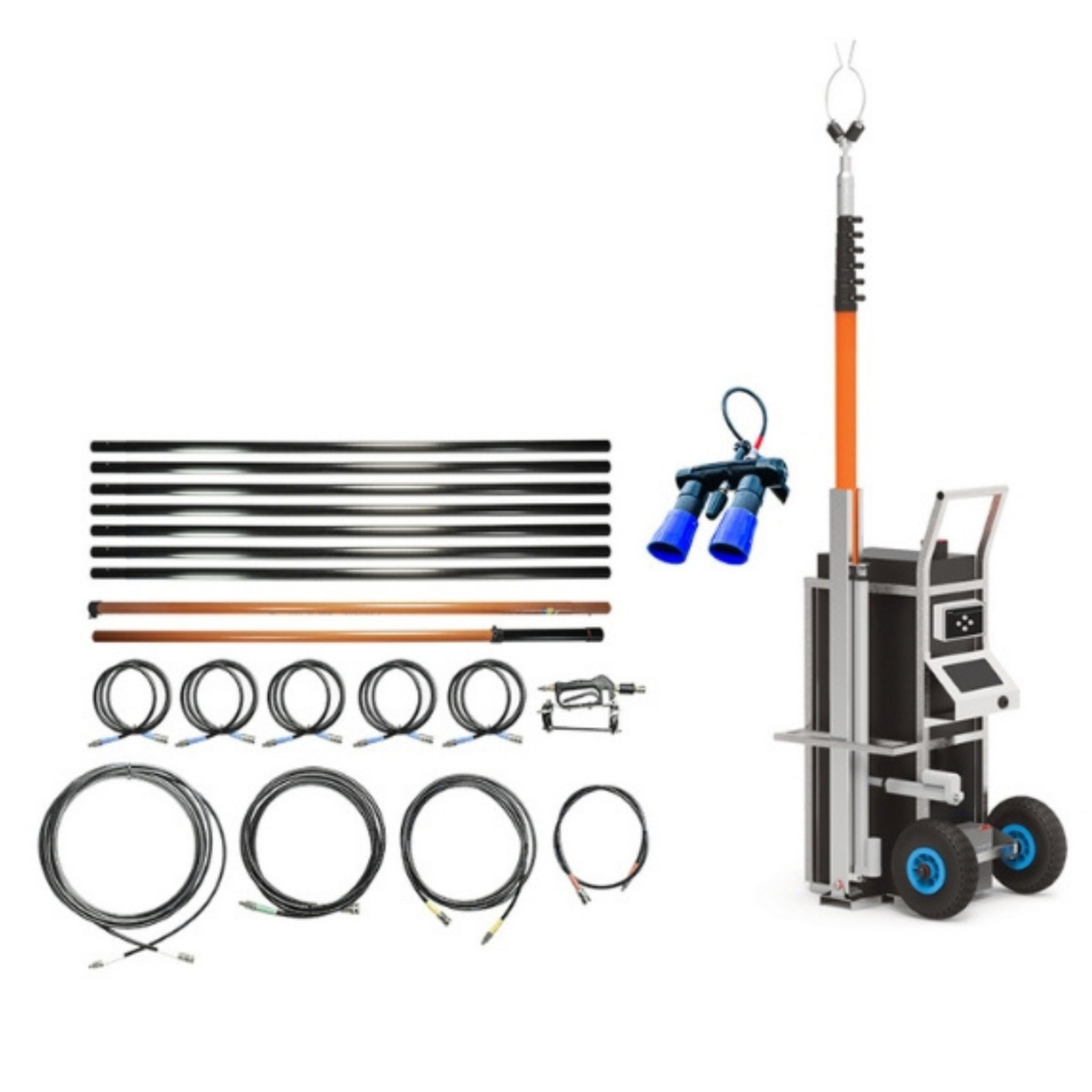 IONIC Roof Wand™ BASIC – BG-geförderter Dach- & Fassadenreiniger mit Carbon-Mast (ohne Pumpe/Controller)