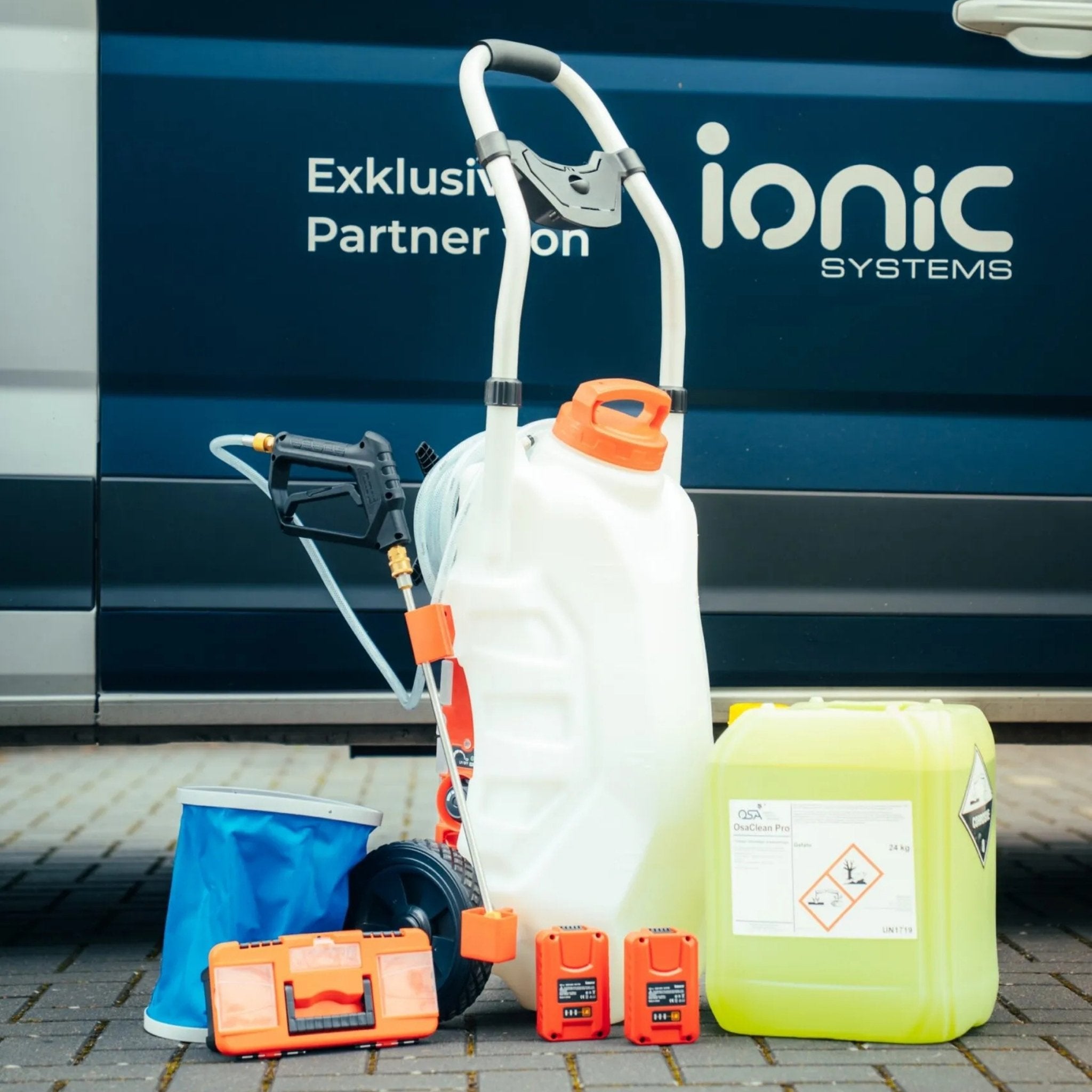 OSA PowerSprayer Pro X – Elektrischer Profi-Sprayer für Dach-, Fassaden- & Pflasterreinigung