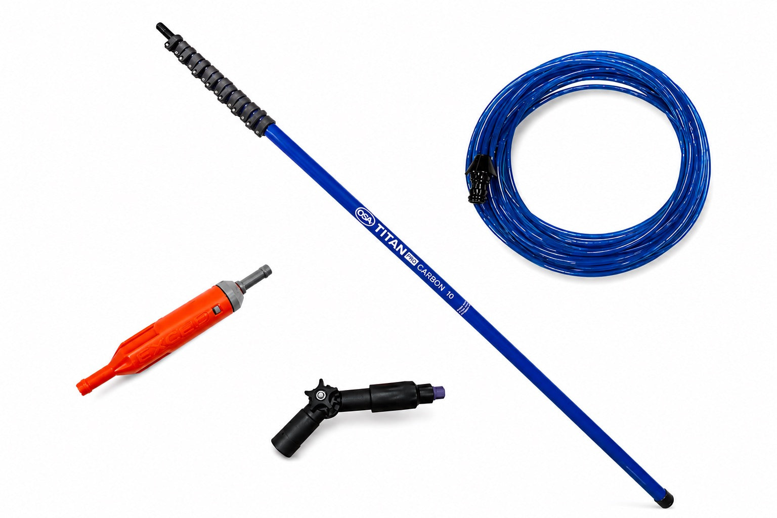 OSA Titan Pro Carbon 10 m Schaumlanze – Komplett-Set inklusive Zubehör