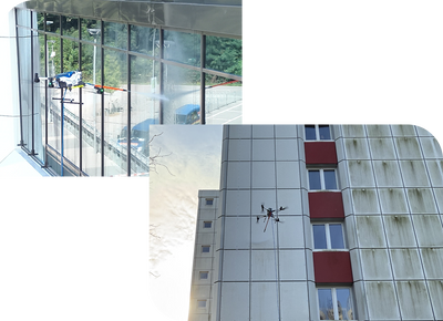 CopterClean Drone – Professionelle Reinigungsdrohne