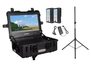 Monitorset mit Akku & Stativ